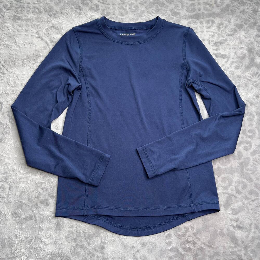 Land's End Navy Long Sleeve Athletic Top Small